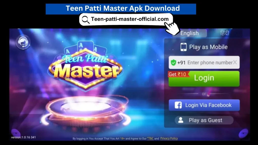 How to Create Account in Teen Patti Master Mod APK